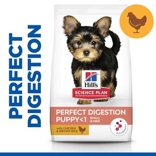Hill's Puppy Science Plan Perfect Digestion Small&Mini Frango e Arroz ração